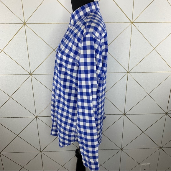 J. Crew Oxford Gingham Cotton Button Down Shirt - Picture 3 of 11